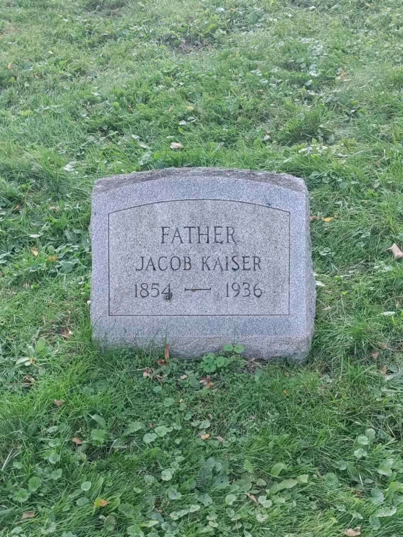Jacob Kaiser's grave. Photo 2