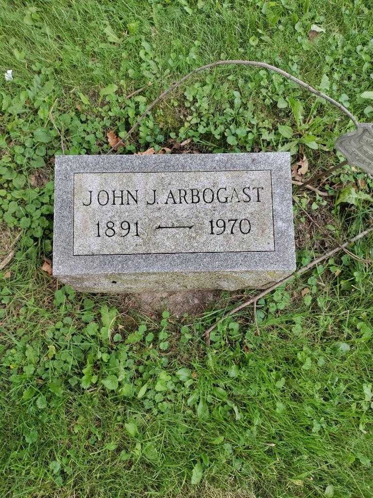 John J. Arbogast's grave. Photo 2