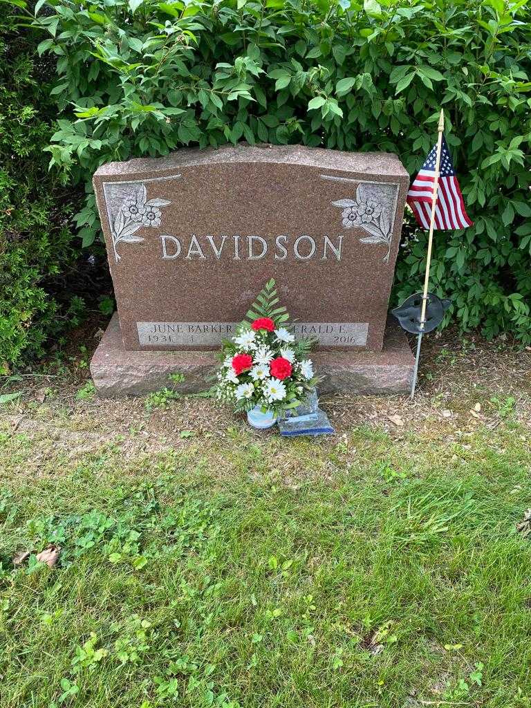 Gerald E. Davidson's grave. Photo 2
