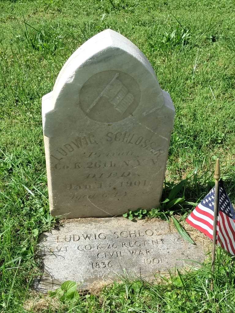 Ludwig Schlosser's grave. Photo 2