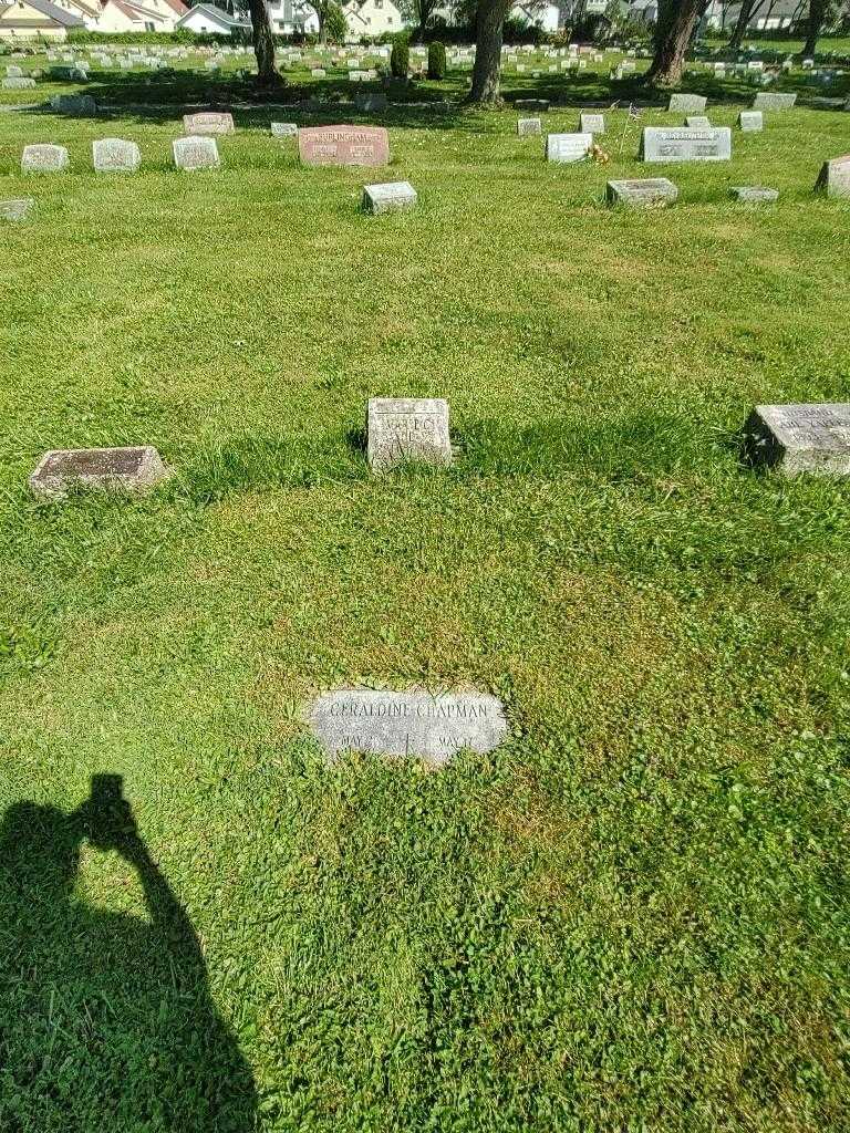 Geraldine Chapman's grave. Photo 1