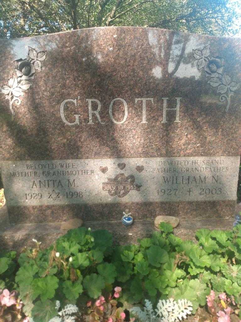 Anita M. Groth's grave. Photo 3