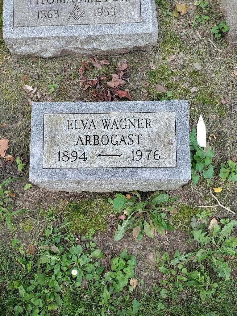 Elva Arbogast Wagner's grave. Photo 2