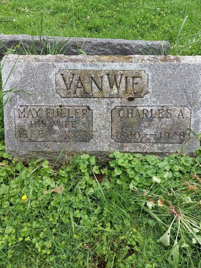 Charles A. Van Wie's grave. Photo 3