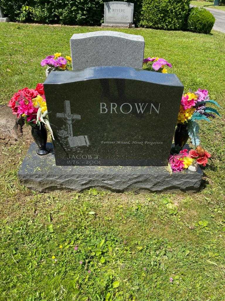 Jacob T. Brown's grave. Photo 2