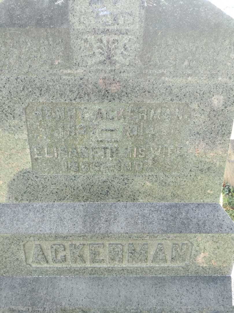 Elizabeth Ackerman's grave. Photo 3