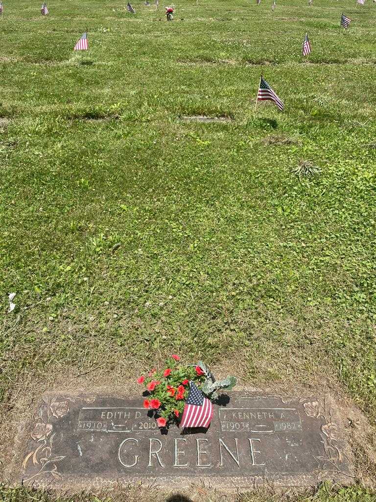 Kenneth A. Greene's grave. Photo 2