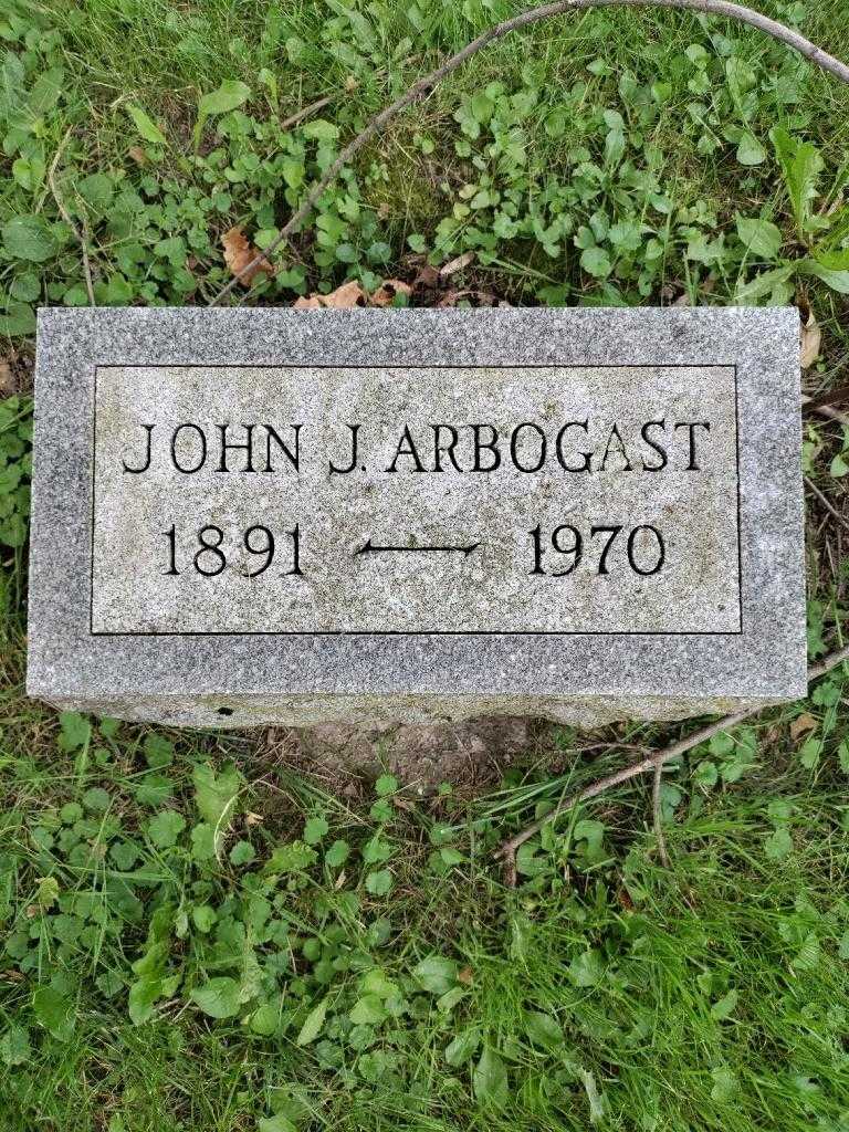 John J. Arbogast's grave. Photo 3