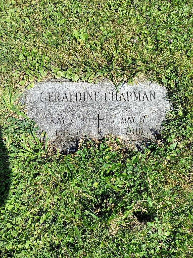 Geraldine Chapman's grave. Photo 2