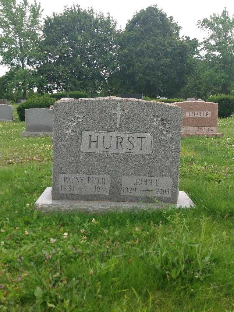 John E. Hurst's grave. Photo 2