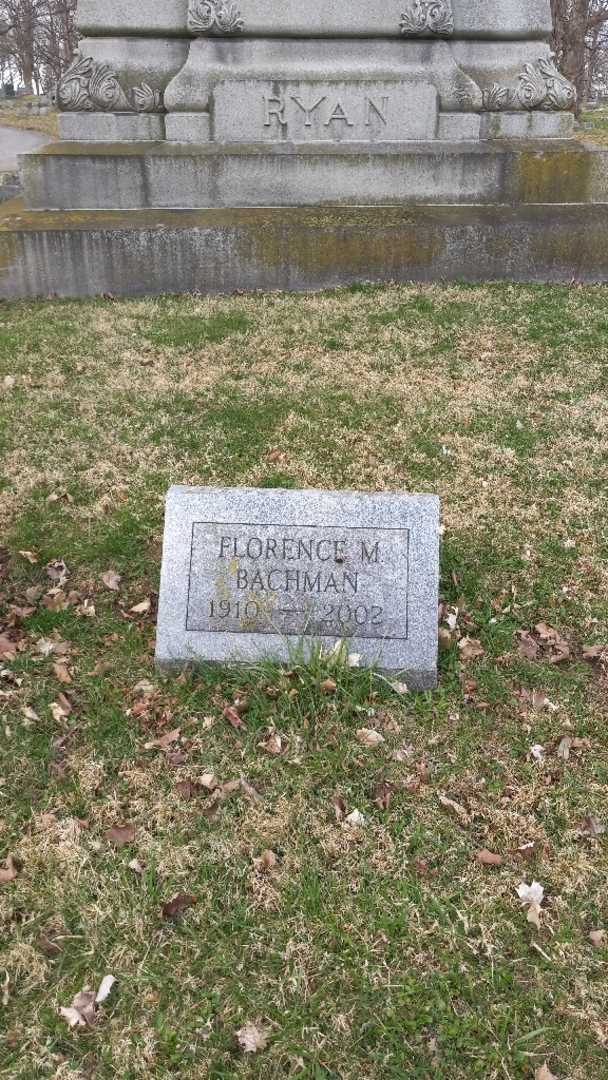 Florence M. Bachman's grave. Photo 16