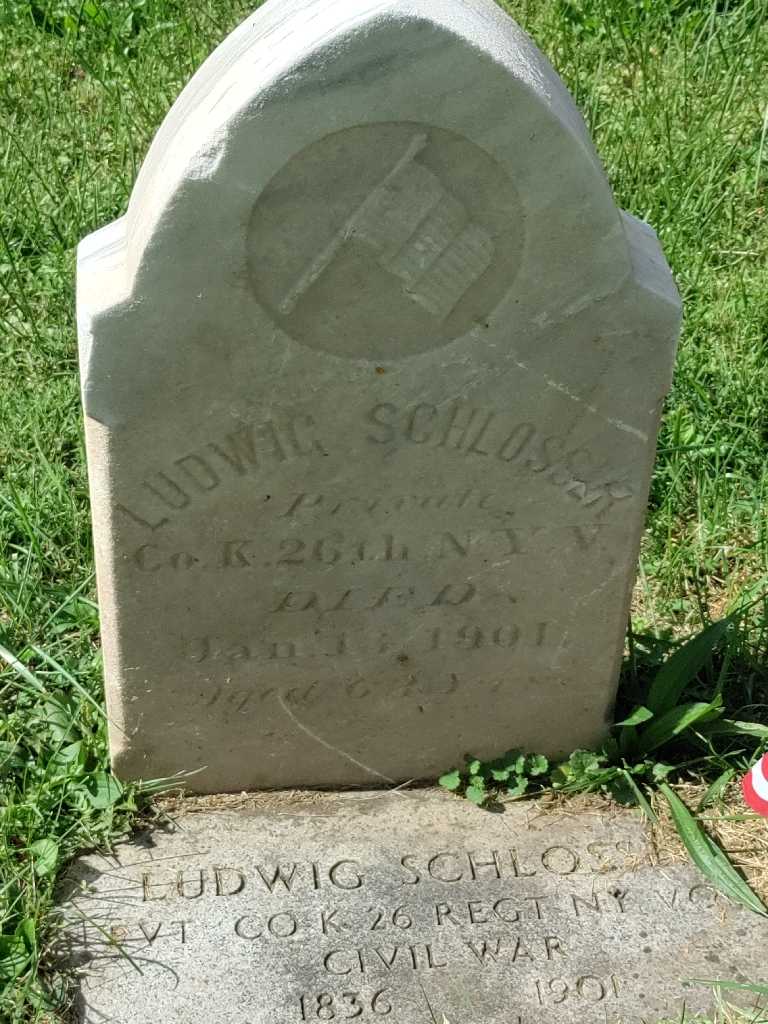 Ludwig Schlosser's grave. Photo 3