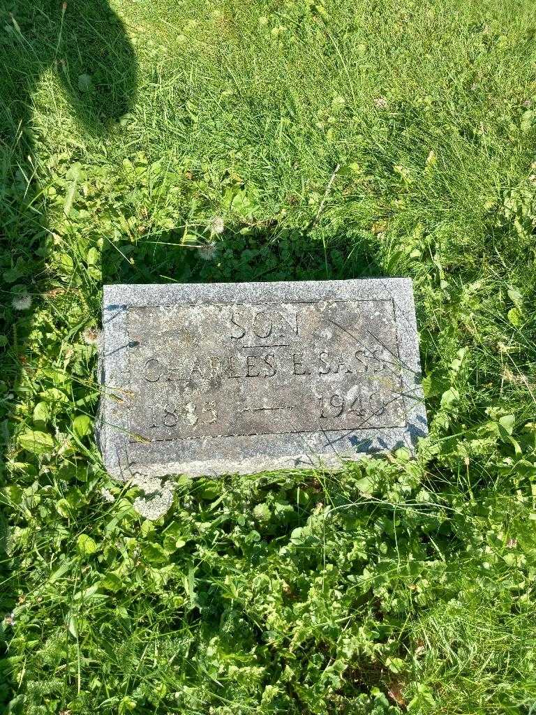 Charles E. Sass's grave. Photo 3