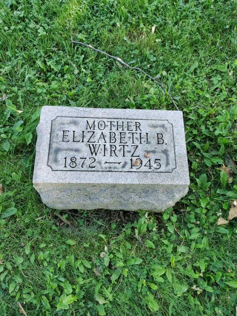 Elizabeth B. Wirtz's grave. Photo 2