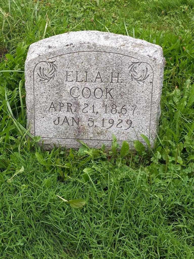 Ella H. Cook's grave. Photo 3