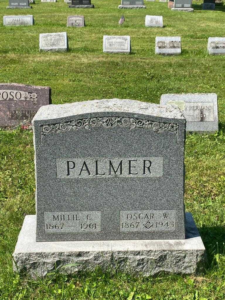 Oscar W. Palmer's grave. Photo 3