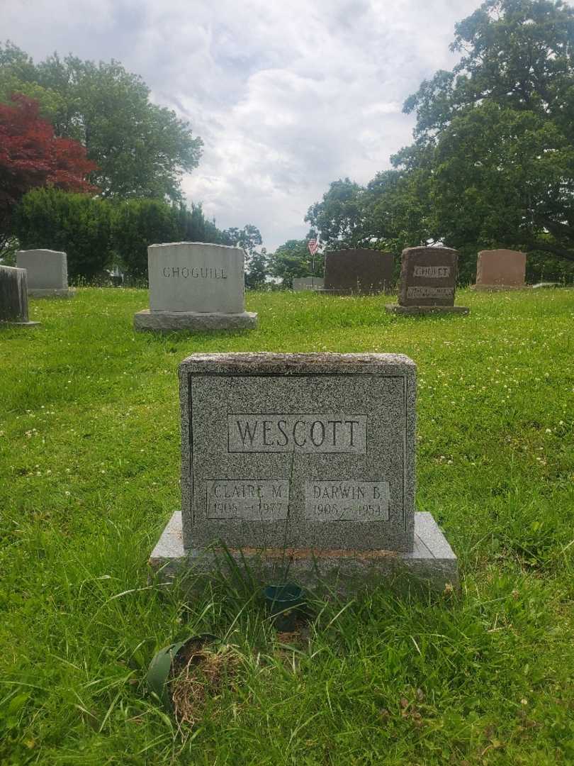 Claire M. Wescott's grave. Photo 2