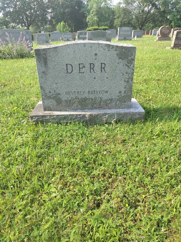 Beverly Bristow Derr's grave. Photo 1