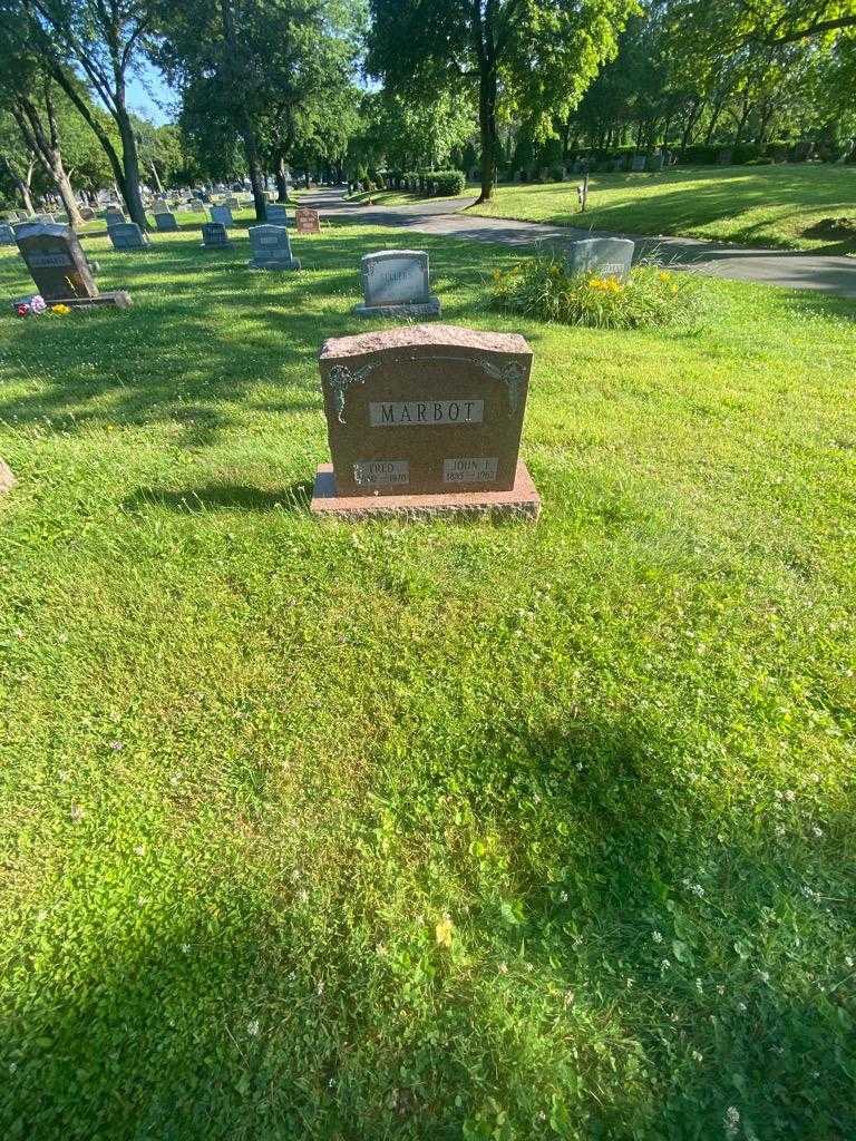 John E. Marbot's grave. Photo 1