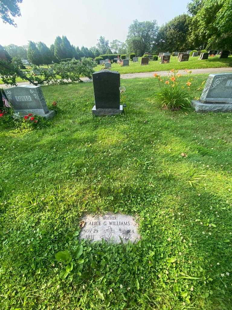 Alice G. Williams's grave. Photo 1