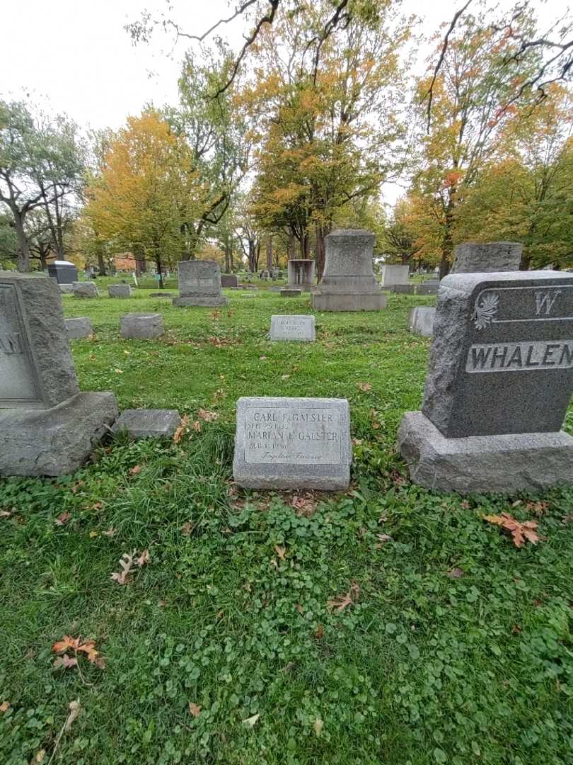 Marian E. Galster's grave. Photo 1