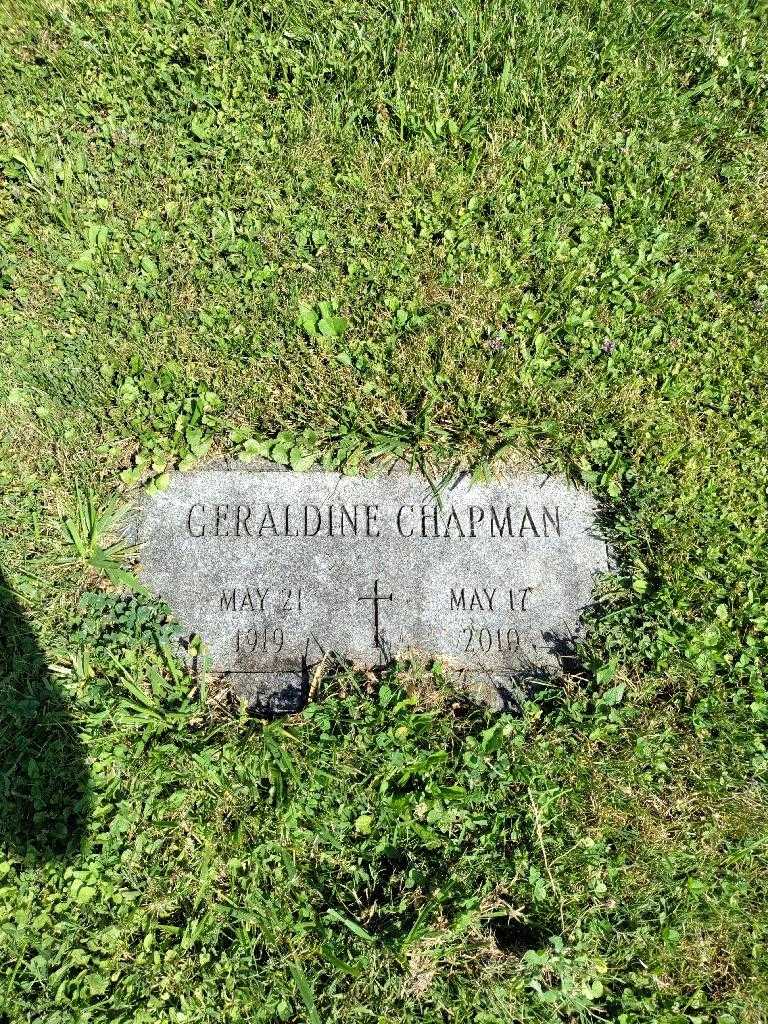 Geraldine Chapman's grave. Photo 3