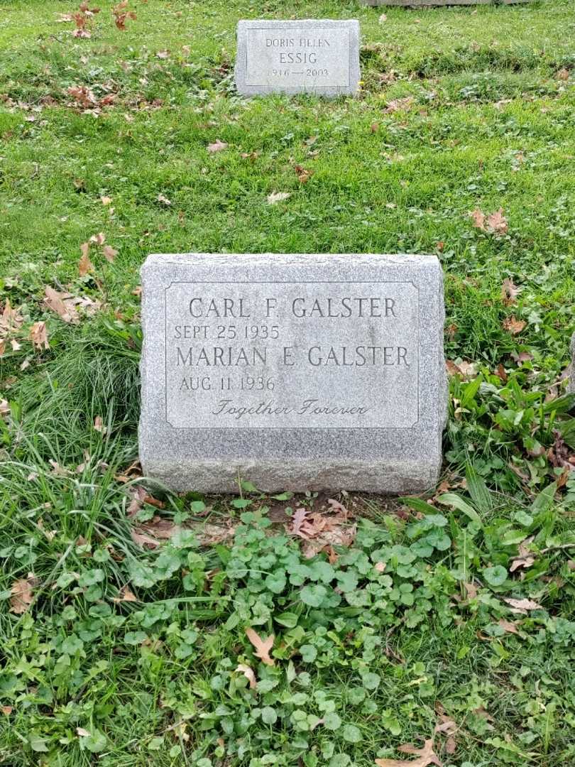 Marian E. Galster's grave. Photo 2