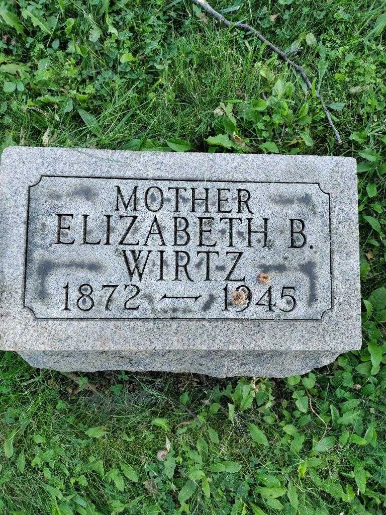 Elizabeth B. Wirtz's grave. Photo 3