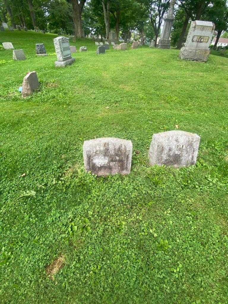 Christina Eggleston MacGillivray's grave. Photo 1