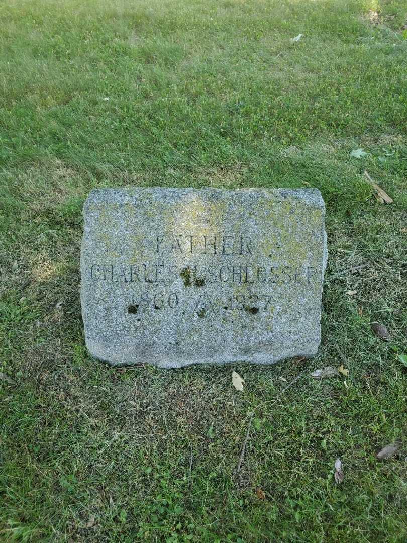 Charles H. Schlosser's grave. Photo 2