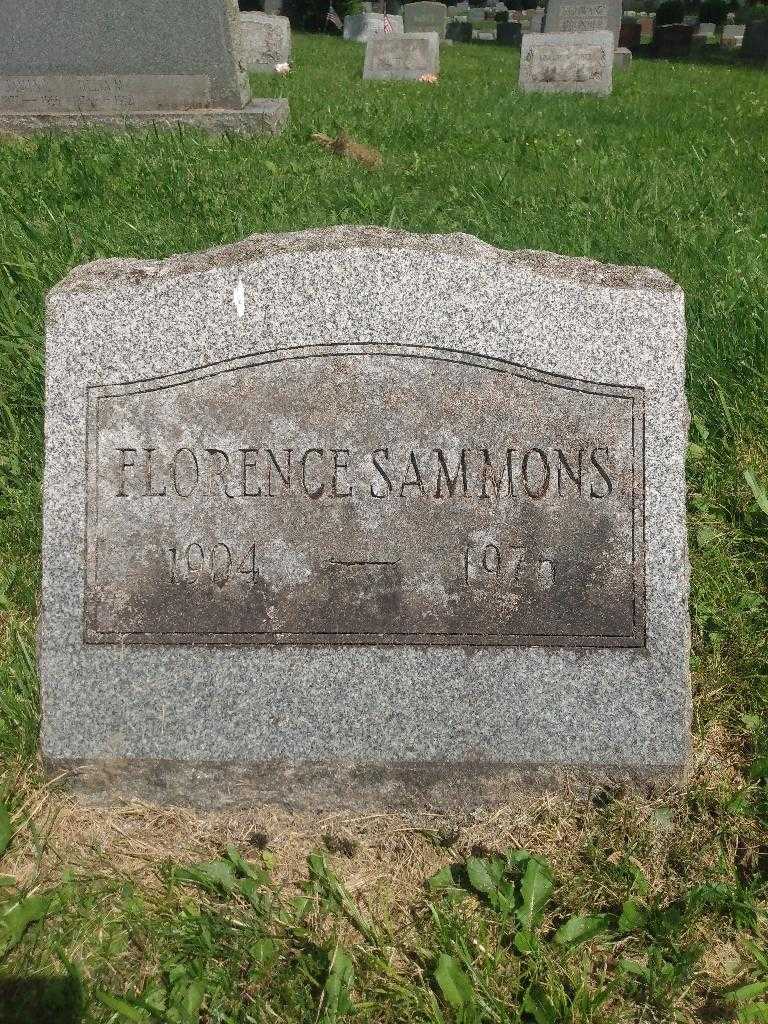 Florence Sammons's grave. Photo 3