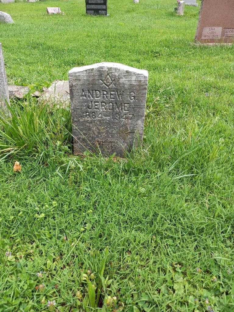 Andrew G. Jerome's grave. Photo 2