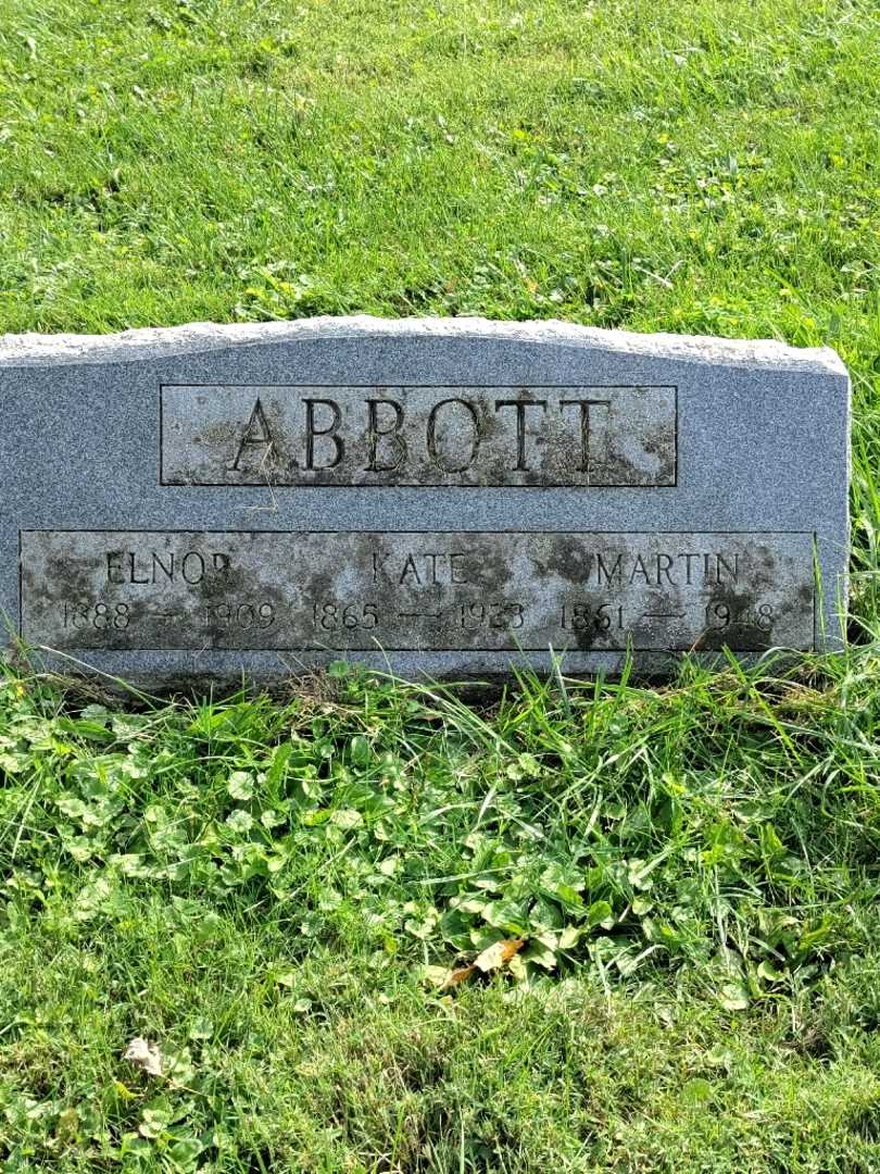 Kate C. Abbott's grave. Photo 3