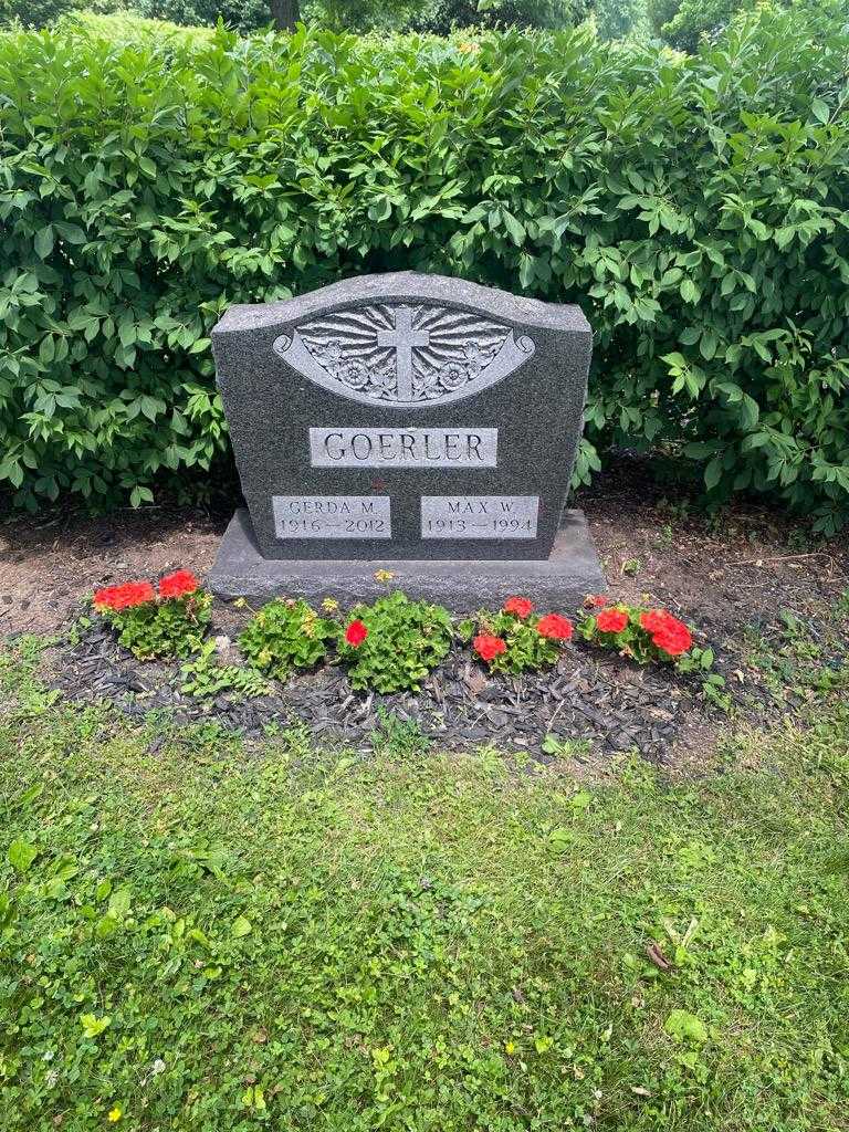 Gerda M. Goerler's grave. Photo 2