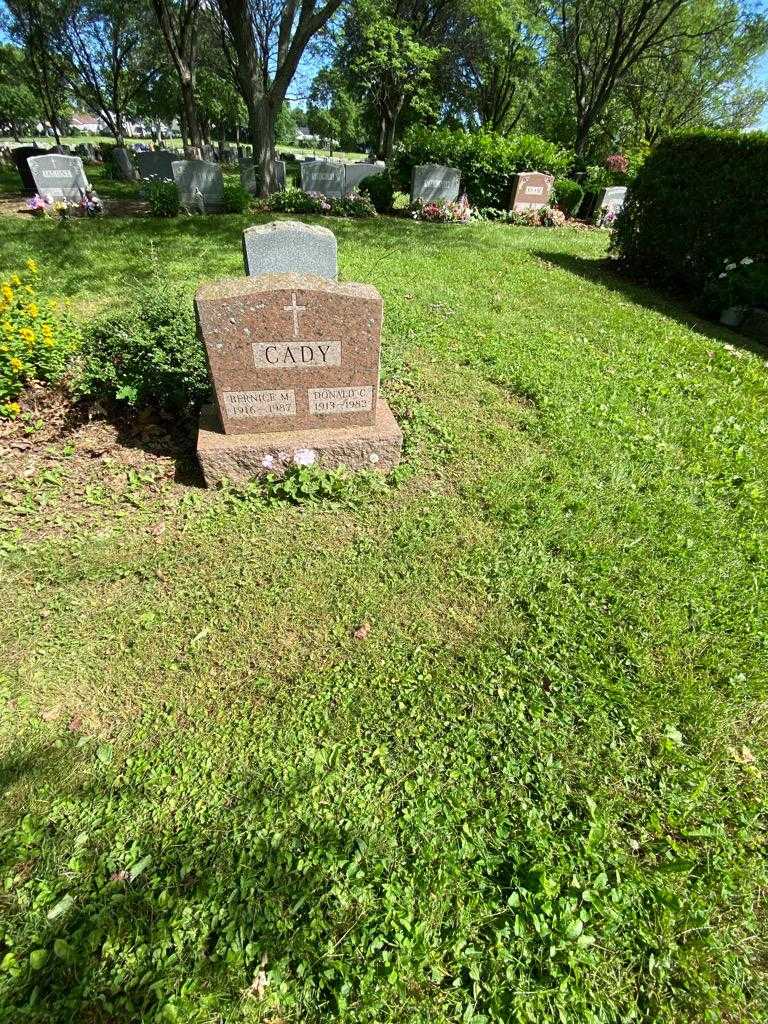 Donald C. Cady's grave. Photo 1