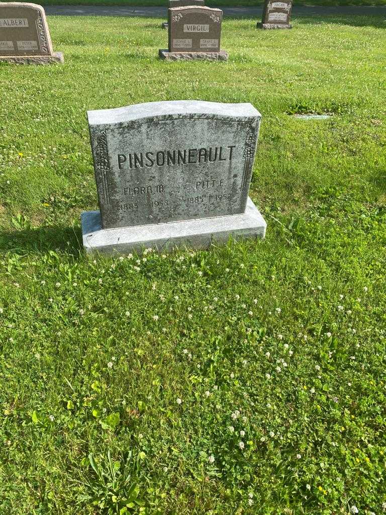 Pitt E. Pinsonneault's grave. Photo 2