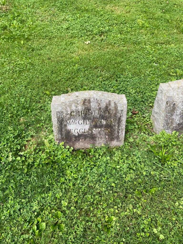 Christina Eggleston MacGillivray's grave. Photo 2