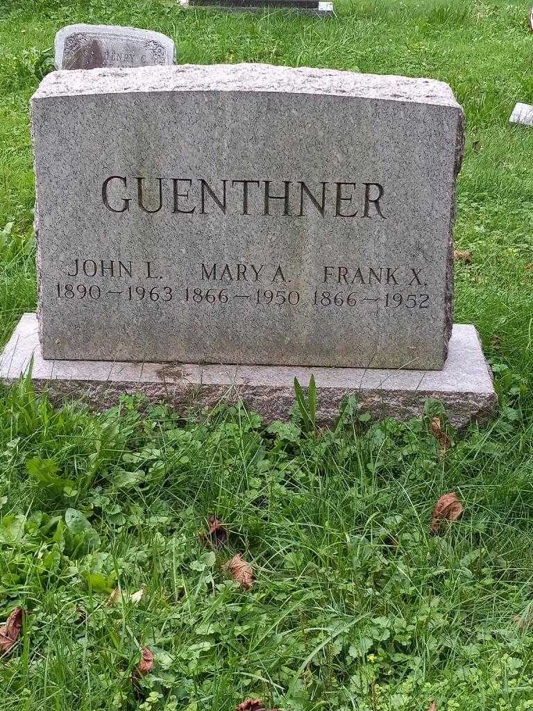 Mary A. Guenthner's grave. Photo 3