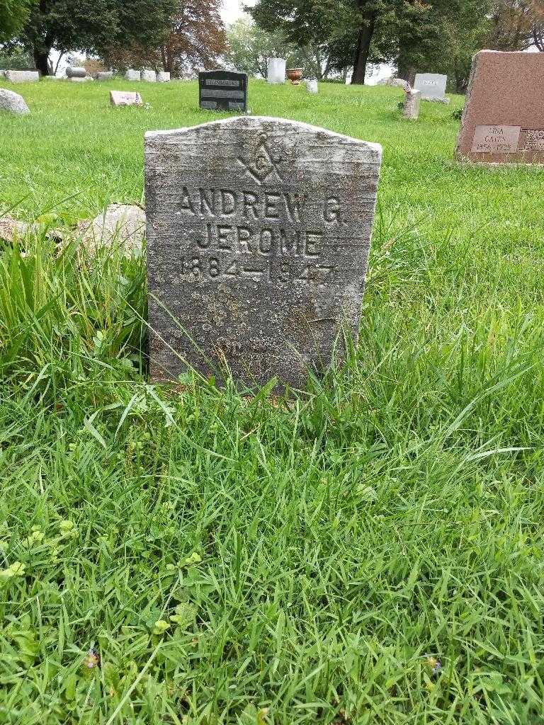 Andrew G. Jerome's grave. Photo 3