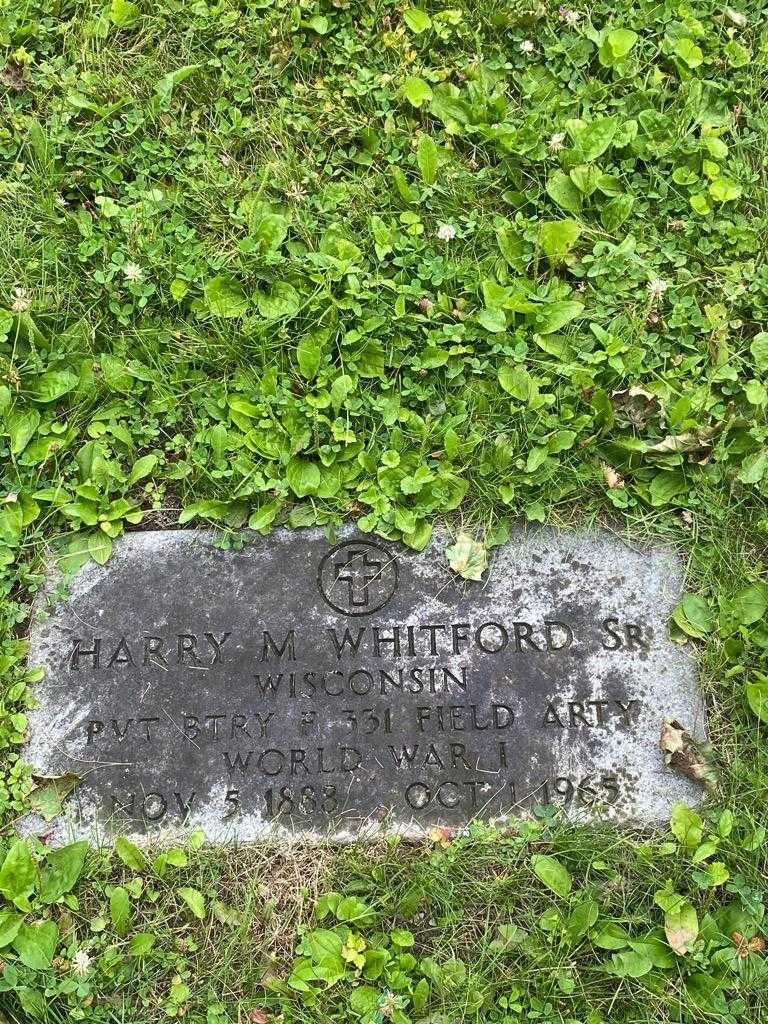 Harry M. Whitford Senior's grave. Photo 4