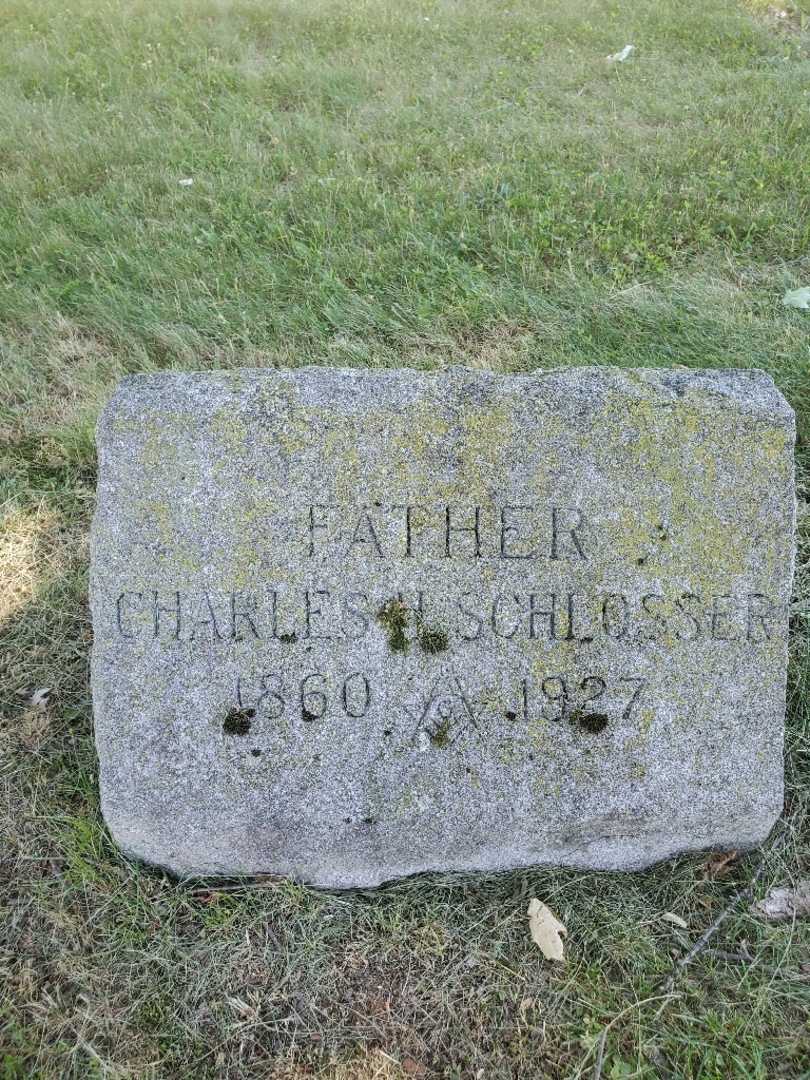 Charles H. Schlosser's grave. Photo 3