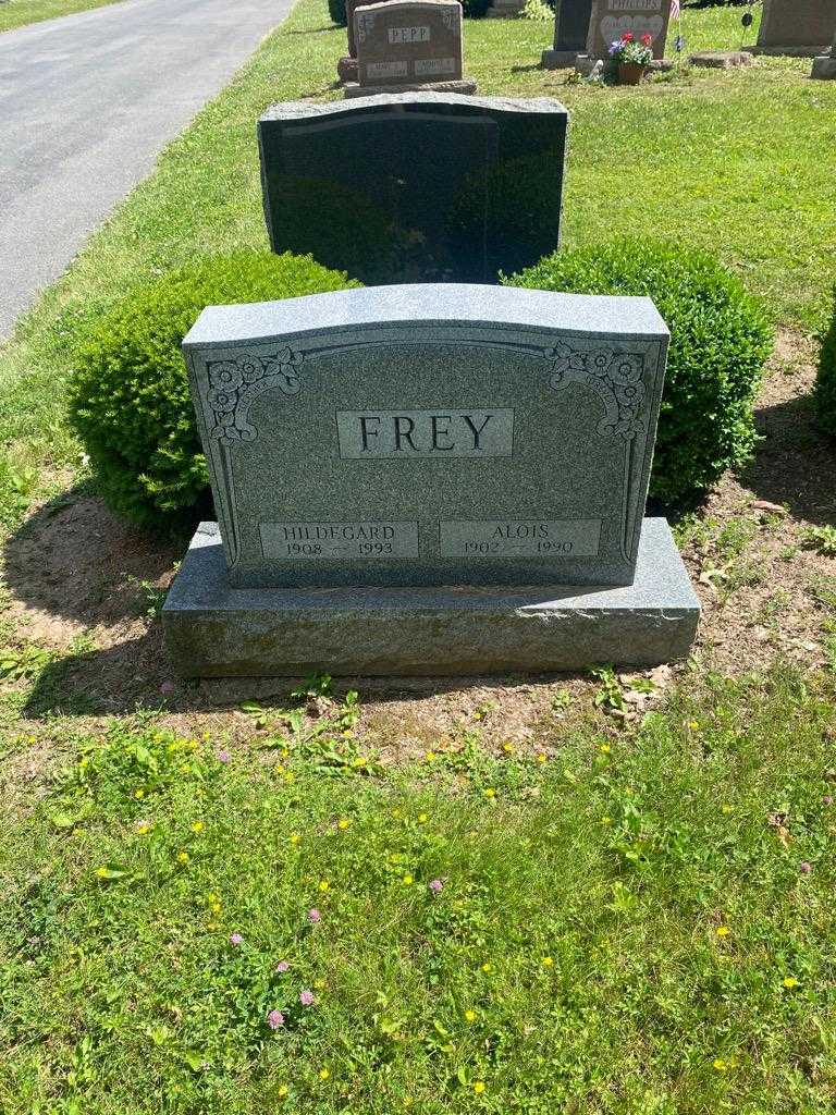 Hildegard Frey's grave. Photo 2