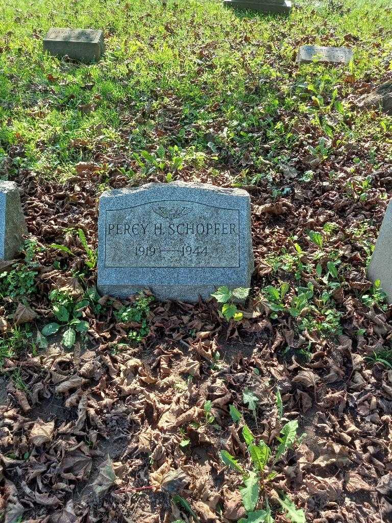 Percy H. Schopfer's grave. Photo 2