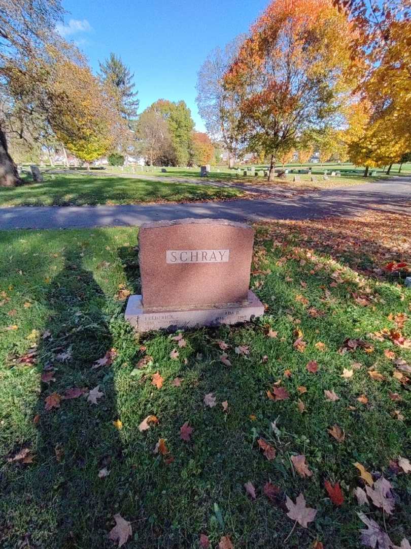 Frederick J. Schray's grave. Photo 1