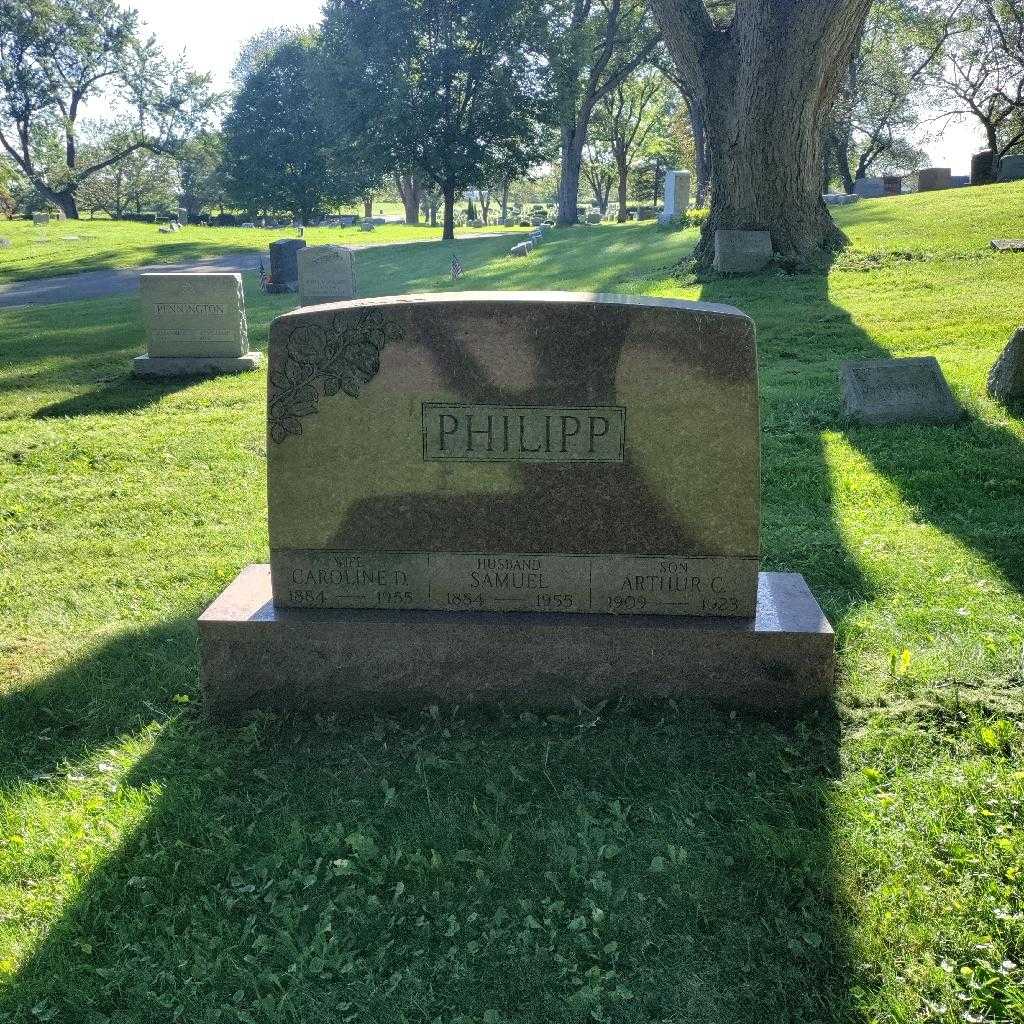 Arthur Carl Philipp's grave. Photo 1