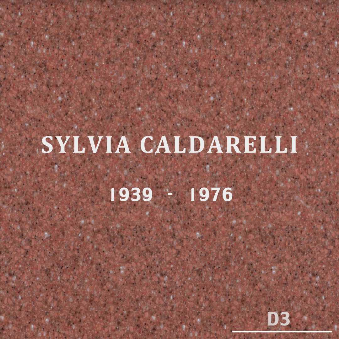 Sylvia Caldarelli's grave