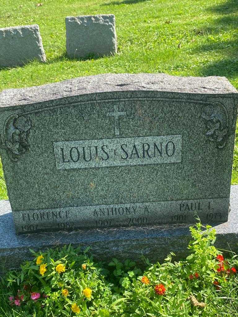 Paul L. Sarno's grave. Photo 3