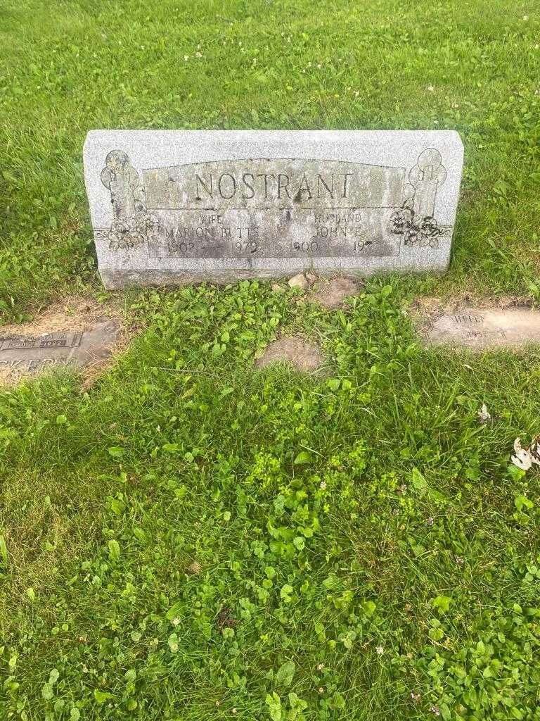 Marion Nostrant Butts's grave. Photo 2