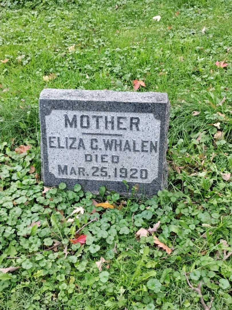 Eliza C. Whalen's grave. Photo 3