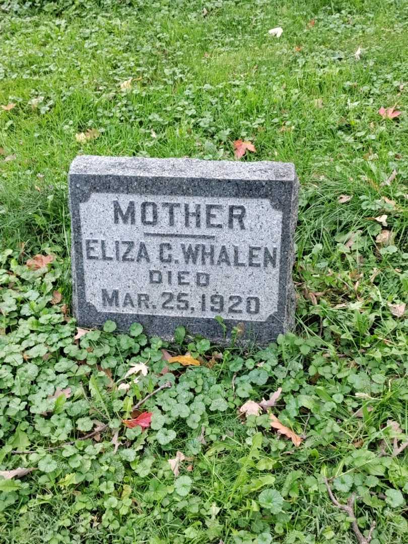 Eliza C. Whalen's grave. Photo 2